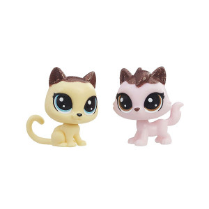 HASBRO LITTLEST PET SHOP LUKROWE ZWIERZAKI FIGURKI KOTKI E0399/E1073