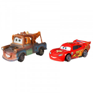 MATTEL CARS 3 AUTA METAL ZŁOMEK + ZYGZAK McQUEEN Z KOŁAMI RAJDOWYMI DXV99/GRT39