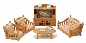 SYLVANIAN FAMILIES EPOCH WIEJSKI SALON + AKCESORIA 5339
