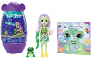 ENCHANTIMALS JAJKO NIESPODZIANKA LALKA ANDIE ALLIGATOR + MARSHY GPL94/GPL98