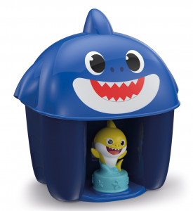 CLEMENTONI BABY CLEMMY KLOCKI WIADERKO BABY SHARK Z FIGURKĄ NIEBIESKI 17425