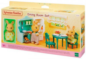 SYLVANIAN FAMILIES EPOCH MEBLE DO JADALNI + KRÓLIK SUNNY 5378