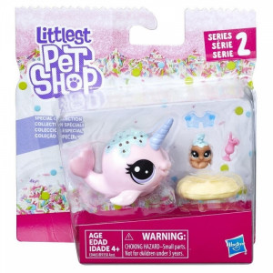 HASBRO LITTLEST PET SHOP PARA ZWIERZAKÓW AMBROSIA NARWHALZ + CANNOLI CRABBLEY S.2 B9358/E0465