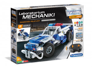 CLEMENTONI LABORATORIUM MECHANIKI SAMOCHÓD POLICYJNY STEROWANY RC 50124