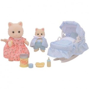 SYLVANIAN FAMILIES EPOCH NOWORODEK Z MAMĄ + WYPRAWKA 4333
