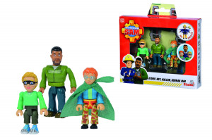SIMBA STRAŻAK SAM FIGURKI 3-PAK ATOMIC BOY+MALCOM+NORMAN MAN 925-1091