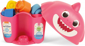 CLEMENTONI BABY CLEMMY KLOCKI WIADERKO BABY SHARK Z FIGURKĄ RÓŻOWE 17425
