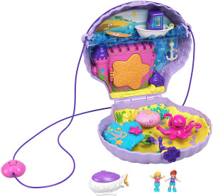 POLLY POCKET KOMPAKTOWA TOREBKA SEASHELL PURSE MUSZELKA GKJ63/GNH11