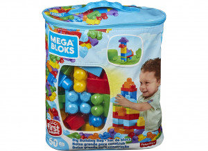 MATTEL KLOCKI MEGA BLOKS FIRST BUILDERS 60 KL NIEBIESKA CYP67/DCH55