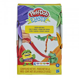 HASBRO PLAY-DOH ELASTIX CIATOLINA ELASTYCZNA 4-PAK E6967/E9863