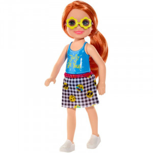 MATTEL BARBIE LALKA CHELSEA STRÓJ EMOTIKONY DWJ33/FXG81