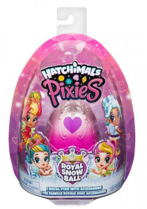 SPIN MASTER HATCHIMALS PIXIES LALECZKA ROYAL SNOW BALL JAJKO RÓŻOWE 6047278