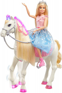 BARBIE ADVENTURE PRZYGODY KSIĘŻNICZEK LALKA + KOŃ INTERAKTYWNY GML79
