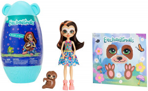 ENCHANTIMALS JAJKO NIESPODZIANKA LALKA SELA SLOTH + TREEBODY GPL94/GPL96