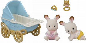 SYLVANIAN FAMILIES EPOCH ZESTAW WÓZEK Z BLIŹNIAKAMI 5432