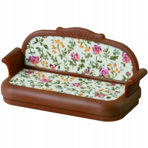 SYLVANIAN FAMILIES EPOCH SOFA ŁÓŻKO W KWIECISTE WZORY 5150
