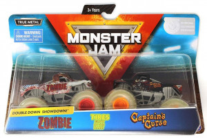 SPIN MASTER MONSTER JAM 2-PAK ZOMBIE + CAPTAIN'S CURSE 6044943