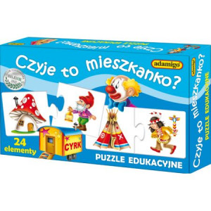 ADAMIGO PUZZLE EDUKACYJNE CZYJE TO MIESZKANKO 06656