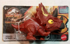 MATTEL JURASSIC WORLD SNAP SQUAD DINOZAUR TRICERATOPS GKX72/HBX47