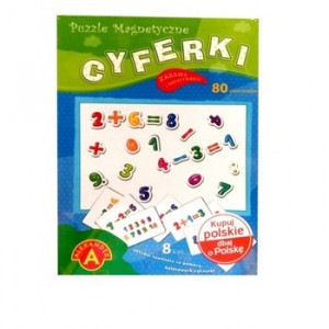 ALEXANDER PUZZLE MAGNETYCZNE CYFERKI 80 EL 1738