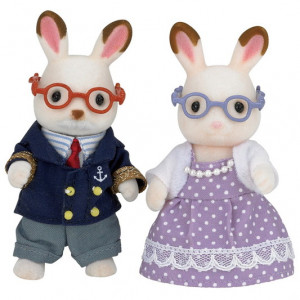 SYLVANIAN FAMILIES EPOCH DZIADKOWIE KRÓLIKÓW Z CZEKOLADOWYMI USZKAMI 5190