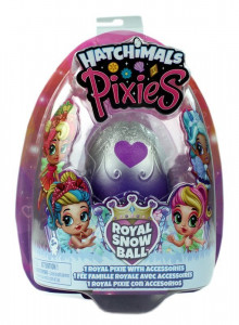 SPIN MASTER HATCHIMALS PIXIES LALECZKA ROYAL SNOW BALL JAJKO FIOLETOWE 6047278