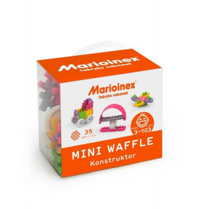 MARIOINEX KLOCKI MINI WAFFLE KONSTRUKTOR 35 EL ZESTAW RÓŻOWY 02790