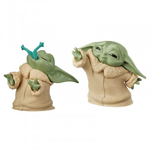 HASBRO STAR WARS MANDALORIAN BABY YODA FIGURKI 2-PAK FROGGY SNACK + FORCE MOMENT F1254
