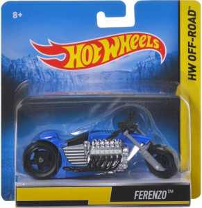 HOT WHEELS MOTOCYKL MOTOR 1:18 FERENZO X4221