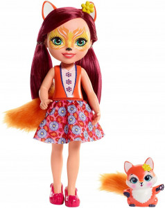 MATTEL ENCHANTIMALS LALKA 30 CM FELICITY FOX + ZWIERZĄTKO FLICK FRH51/FRH53