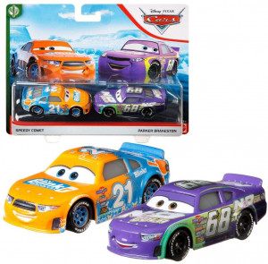 MATTEL CARS 3 AUTA METAL SPEEDY COMET + PARKER BRAKESTON DXV99/GXG76