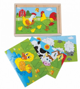  DROMADER UKŁADANKA DREWNIANA - FARMA 02502