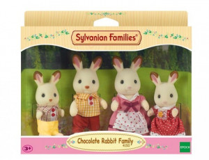 SYLVANIAN FAMILIES EPOCH RODZINA KRÓLIKÓW Z CZEKOLADOWYMI USZKAMI 4150