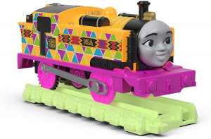 FISHER PRICE TOMEK HYPER GLOW ŚWIECĄCA LOKOMOTYWA NIA + TORY FVJ72/FVJ75