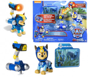 SPIN MASTER PSI PATROL MORSKI SEA FIGURKA AKCJI CHASE+PLECAK ŚWIECI 16731