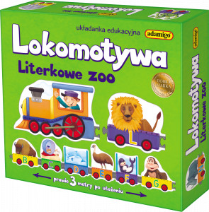 ADAMIGO UKŁADANKA LOKOMOTYWA LITERKOWE ZOO 07219