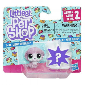 HASBRO LITTLEST PET SHOP MINI 2 PACK CHUNKY WATERFLUFF + MAYOR PERRITO B9389/E0945
