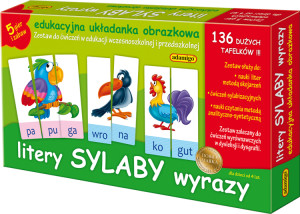 ADAMIGO UKŁADANKA EDUKACYJNA LITERY SYLABY WYRAZY 06076