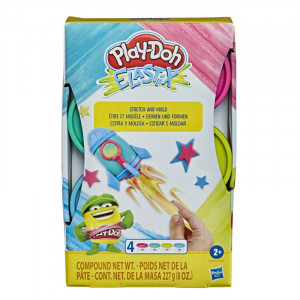 HASBRO PLAY-DOH ELASTIX CIATOLINA ELASTYCZNA 4-PAK E6967/E9864