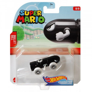 MATTEL HOT WHEELS SAMOCHODZIKI Z GRY SUPER MARIO AUTO BULLET BILL GJJ23/GJJ36