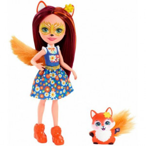 MATTEL ENCHANTIMALS LALKA FELICITY FOX + LISEK DVH87/FXM71