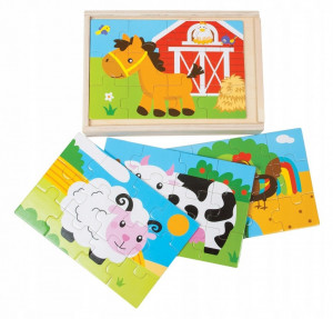 DROMADER UKŁADANKA DREWNIANA - FARMA  02504