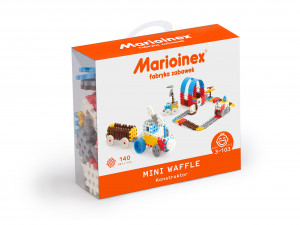 MARIOINEX KLOCKI MINI WAFFLE KONSTRUKTOR 140 EL ZESTAW NIEBIESKI 02820