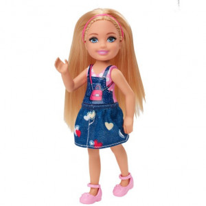 MATTEL BARBIE CHELSEA W DŻINSOWEJ SUKIENCE DWJ33/GHV65