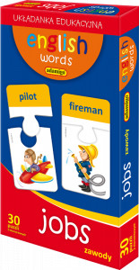 ADAMIGO PUZZLE EDUKACYJNE ENGLISH WORDS JOBS ZAWODY 06137
