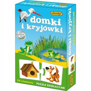 ADAMIGO PUZZLE EDUKACYJNE DOMKI I KRYJÓWKI 06670