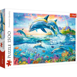 TREFL PUZZLE 1500 EL RODZINA DELFINÓW 26162