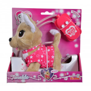 SIMBA CHI CHI LOVE TWINKLE INTERAKTYWNY SZCZENIAK STEROWANY NA PILOTA ŚWIECĄCA SMYCZ 589-3447