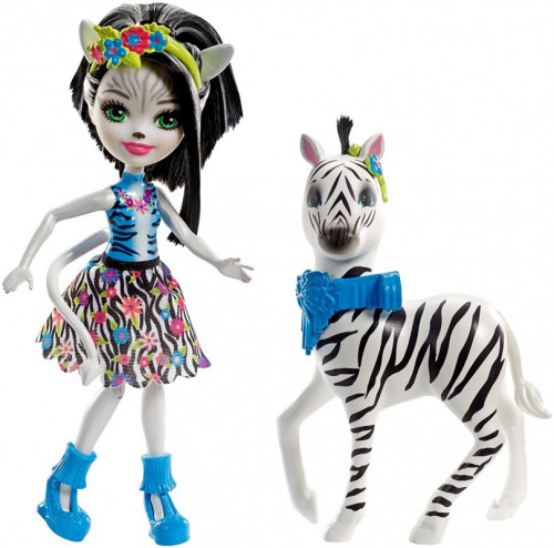 MATTEL ENCHANTIMALS LALKA I ZWIERZĄTKO ZELENA ZEBRA FKY72 FKY75.jpg